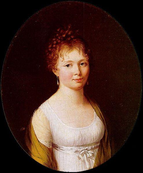 Louis Leopold  Boilly Portrait of Gabrielle Josephine du Pont Sweden oil painting art